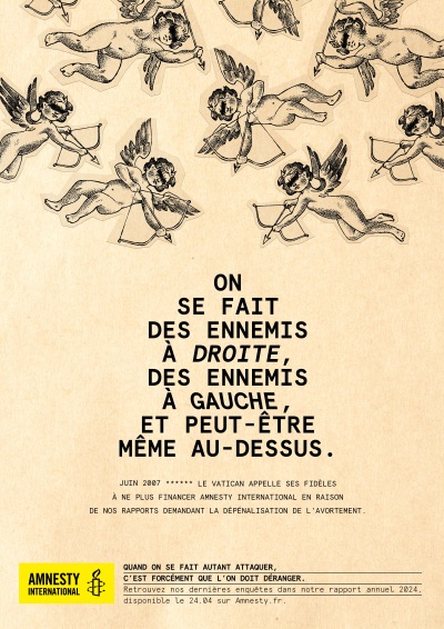 Amnesty International France s'attaque aux  détracteurs des droits humains