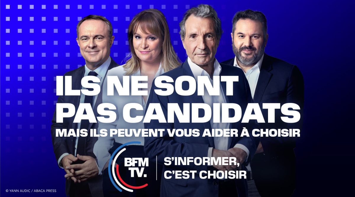 BFMTV en campagne pour l’élection présidentielle Image CB News