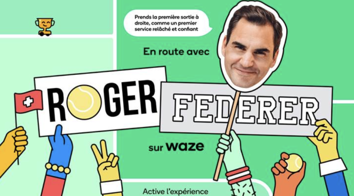 “Roger Federer Joins Waze: Get Driving Advice From The Tennis Pro During Roland-Garros Tournament”