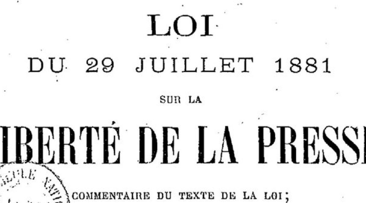 Loi De 1881 Sur La Presse: Les éditeurs S’inquiètent - Image - CB News