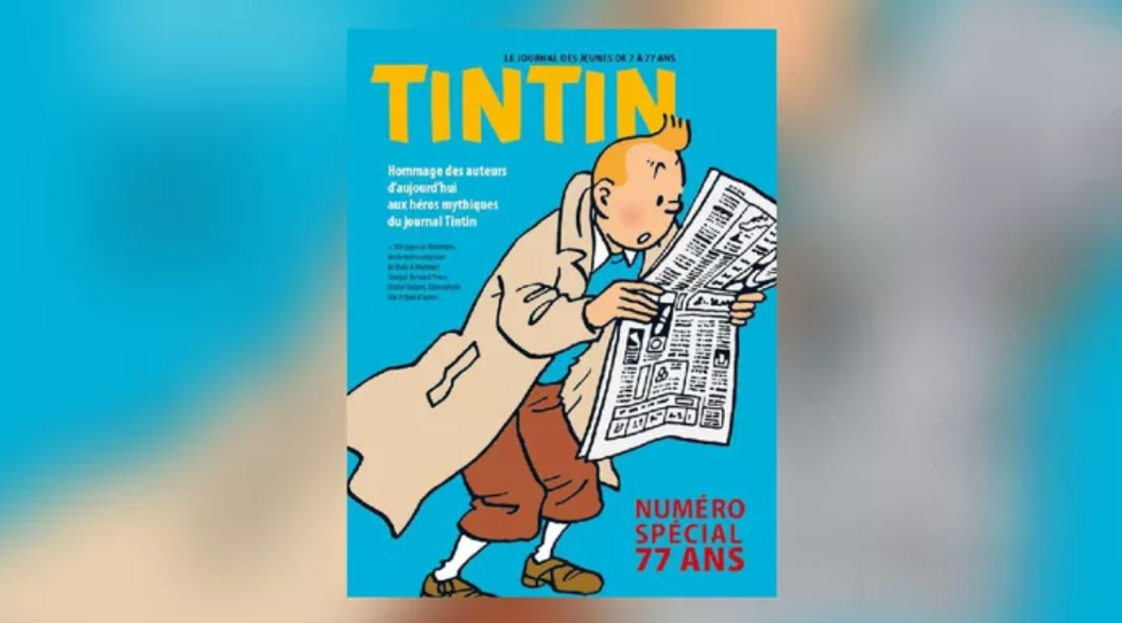 Le Magazine Tintin Renaît Pour Un Numéro Spécial Image Cb News 