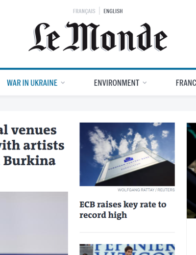 Le Monde in English