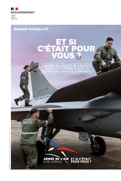 Romance signe la grande campagne de recrutement de l’armée de l’Air et de l’Espace