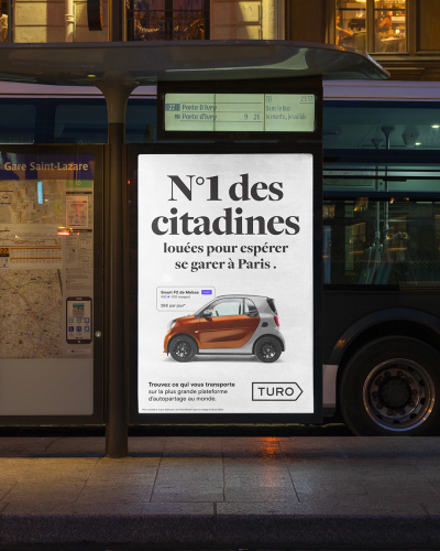 La première campagne média en France de Turo