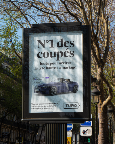 La première campagne média en France de Turo