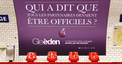 Gleeden ose de nouveau dans le métro 