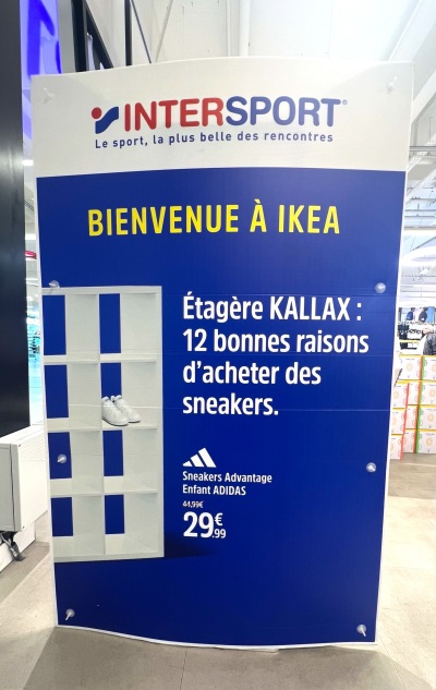 Intersport souhaite la bienvenue à IKEA