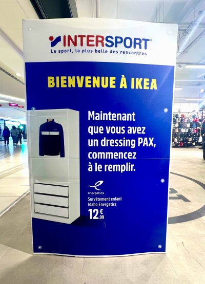 Intersport souhaite la bienvenue à IKEA