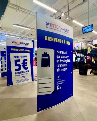 Intersport souhaite la bienvenue à IKEA