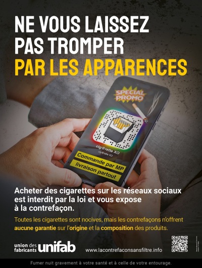 L’Unifab alerte sur les risques liés à la contrefaçon de cigarettes