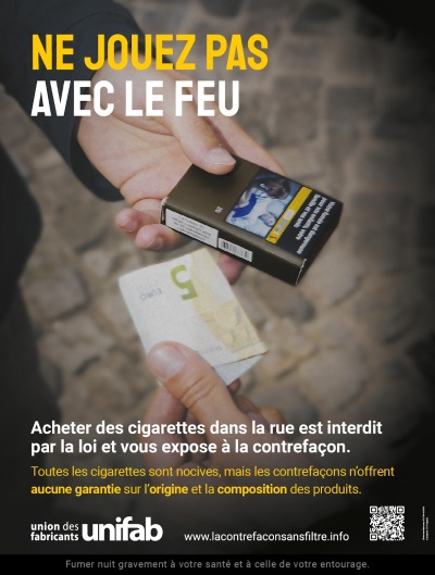 L’Unifab alerte sur les risques liés à la contrefaçon de cigarettes