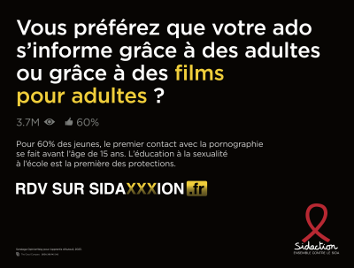 Sidaction rappelle l’importance de l’éducation à la sexualité dans une campagne signée The Good Company