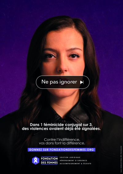 Nouvelle campagne de La Fondation des Femmes et AUSTRALIE #NePasIgnorer